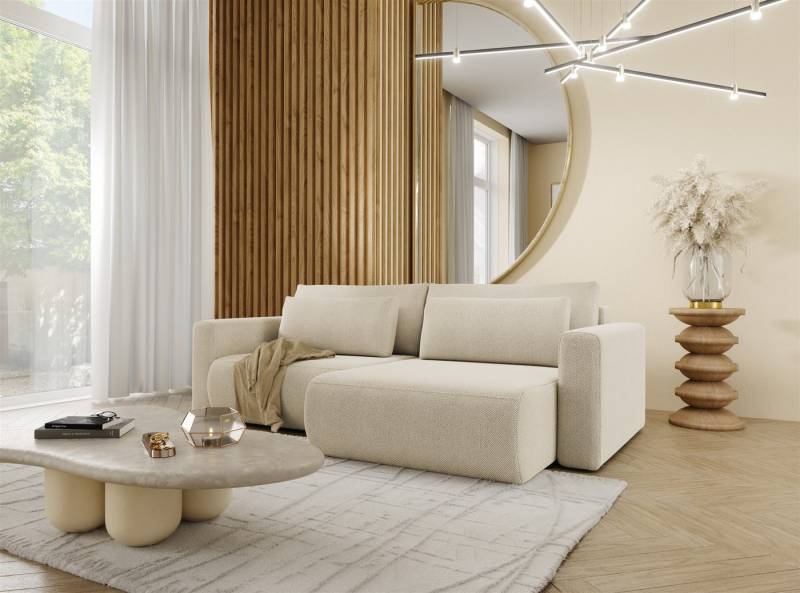 Fun Möbel Ecksofa Schlafsofa Sofa CHAIRA in Stoff Curio, Ottomane Links oder Rechts, Rundumbezug von Fun Möbel
