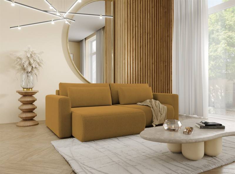 Fun Möbel Ecksofa Schlafsofa Sofa CHAIRA in Stoff Curio, Ottomane Links oder Rechts, Rundumbezug von Fun Möbel