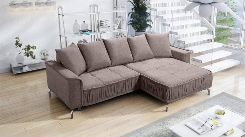 Fun Möbel Ecksofa Schlafsofa Sofa FLORENCE in Stoff, inkl. 5 Rückenkissen, inkl. Schlaffunktion Fun Möbel Ecksofa Schlafsofa Sofa FLORENCE in Stoff, inkl. 5 Rückenkissen, inkl. Schlaffunktion von Fun Möbel