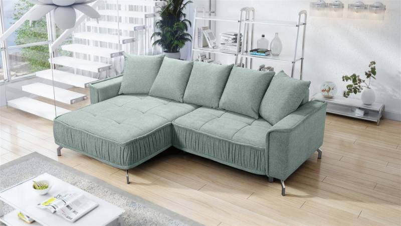 Fun Möbel Ecksofa Schlafsofa Sofa FLORENCE in Stoff, inkl. 5 Rückenkissen, inkl. Schlaffunktion Fun Möbel Ecksofa Schlafsofa Sofa FLORENCE in Stoff, inkl. 5 Rückenkissen, inkl. Schlaffunktion von Fun Möbel