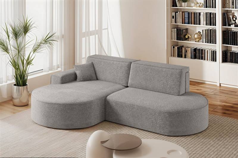 Fun Möbel Ecksofa Schlafsofa Sofa FUN CASTELO, Ottomane Rechts oder Links, inkl. Bettkasten und 1 x Zierkissen von Fun Möbel