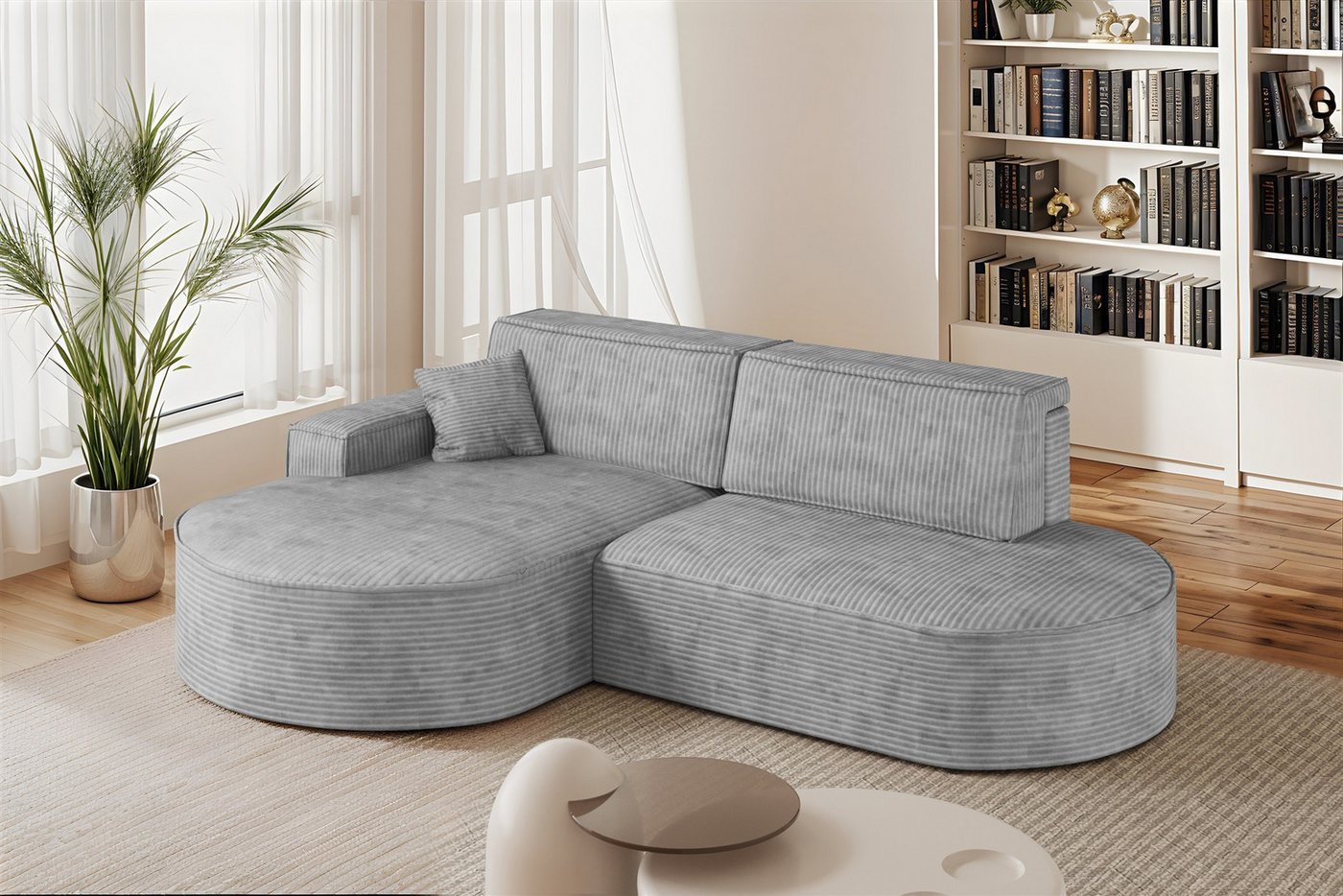 Fun Möbel Ecksofa Schlafsofa Sofa FUN CASTELO, Ottomane Rechts oder Links, inkl. Bettkasten und 1 x Zierkissen Fun Möbel Ecksofa Schlafsofa Sofa FUN CASTELO, Ottomane Rechts oder Links, inkl. Bettkasten und 1 x Zierkissen von Fun Möbel