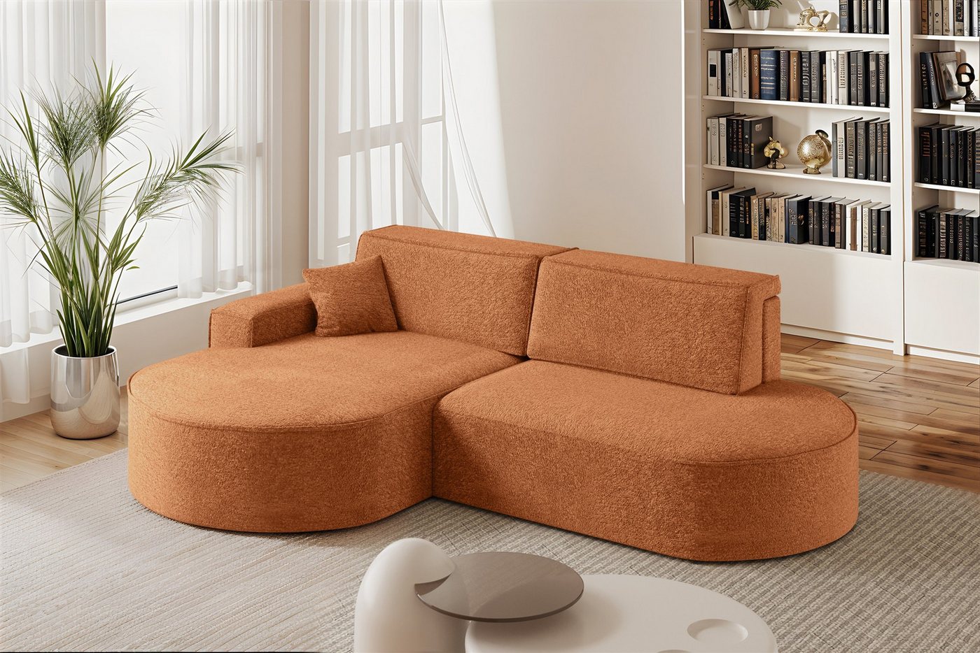 Fun Möbel Ecksofa Schlafsofa Sofa FUN CASTELO, Ottomane Rechts oder Links, inkl. Bettkasten und 1 x Zierkissen Fun Möbel Ecksofa Schlafsofa Sofa FUN CASTELO, Ottomane Rechts oder Links, inkl. Bettkasten und 1 x Zierkissen von Fun Möbel