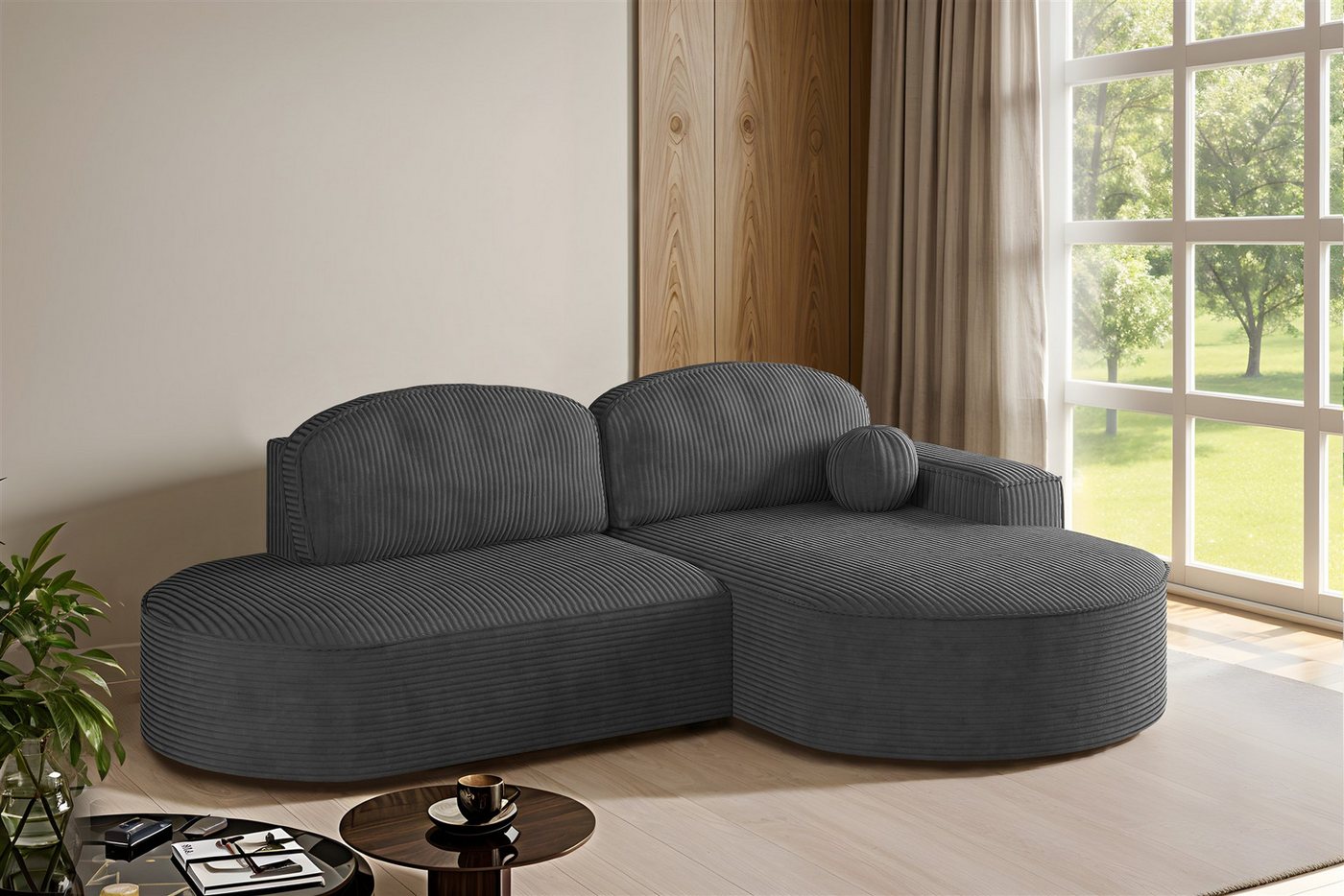 Fun Möbel Ecksofa Schlafsofa Sofa FUN CASTIGO mit Ottomane in Stoff Poso, Rundumbezug Fun Möbel Ecksofa Schlafsofa Sofa FUN CASTIGO mit Ottomane in Stoff Poso, Rundumbezug von Fun Möbel