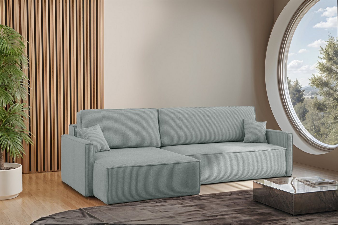 Fun Möbel Ecksofa Schlafsofa Sofa LOUIS in Stoff, inkl. 2 Zierkissen, Inkl. Bettkasten Fun Möbel Ecksofa Schlafsofa Sofa LOUIS in Stoff, inkl. 2 Zierkissen, Inkl. Bettkasten von Fun Möbel