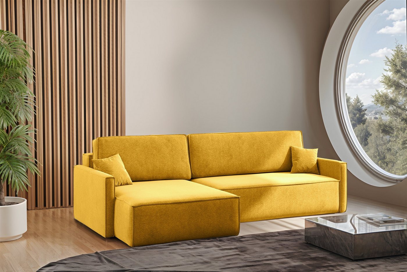 Fun Möbel Ecksofa Schlafsofa Sofa LOUIS in Stoff, inkl. 2 Zierkissen, Inkl. Bettkasten Fun Möbel Ecksofa Schlafsofa Sofa LOUIS in Stoff, inkl. 2 Zierkissen, Inkl. Bettkasten von Fun Möbel