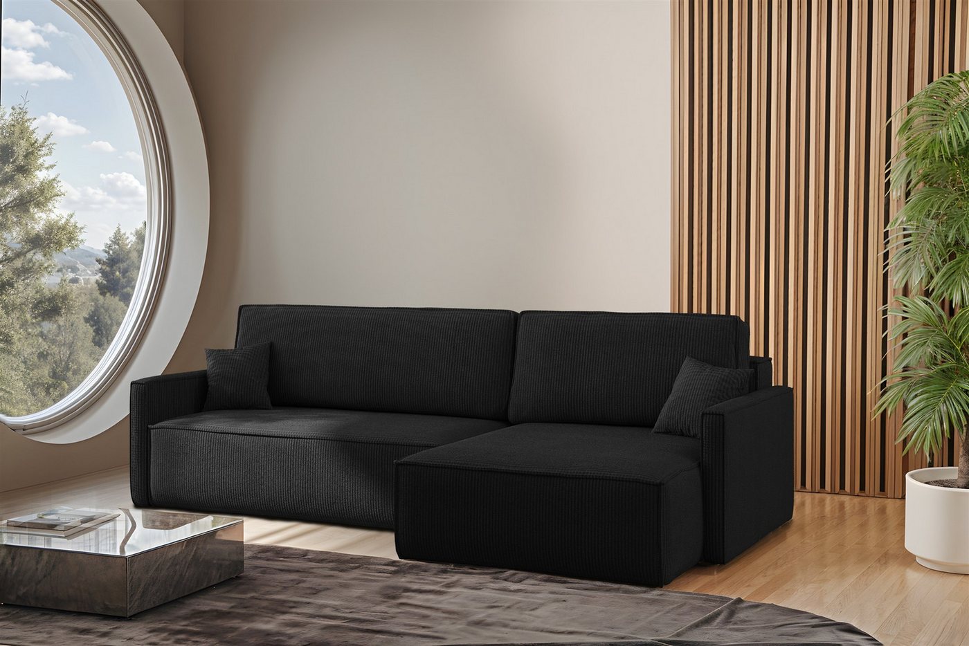 Fun Möbel Ecksofa Schlafsofa Sofa LOUIS in Stoff, inkl. 2 Zierkissen, Inkl. Bettkasten Fun Möbel Ecksofa Schlafsofa Sofa LOUIS in Stoff, inkl. 2 Zierkissen, Inkl. Bettkasten von Fun Möbel