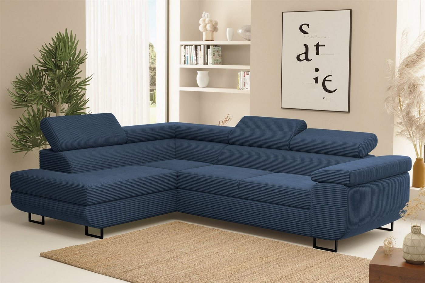 Fun Möbel Ecksofa Schlafsofa Sofa METZ Stoff Poso, Ottomane Rechts oder Links, inkl. Schlaffunktion mit Bettkasten Fun Möbel Ecksofa Schlafsofa Sofa METZ Stoff Poso, Ottomane Rechts oder Links, inkl. Schlaffunktion mit Bettkasten von Fun Möbel