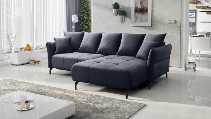 Fun Möbel Ecksofa Schlafsofa Sofa SADIE in Stoff Element, Ottomane Links oder Rechts, Rundumbezug, Bettkasten von Fun Möbel