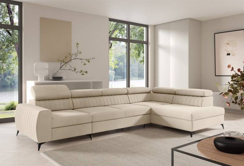 Fun Möbel Ecksofa Schlafsofa Sofa TORONTO XL Stoff Element, inkl. 2 x Bettkasten von Fun Möbel
