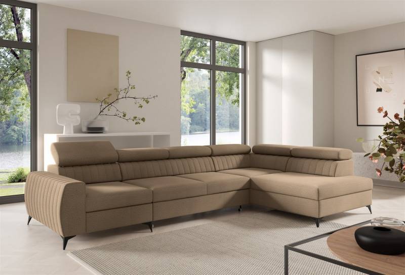 Fun Möbel Ecksofa Schlafsofa Sofa TORONTO XL Stoff Element, inkl. 2 x Bettkasten von Fun Möbel