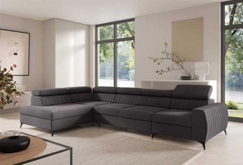 Fun Möbel Ecksofa Schlafsofa Sofa TORONTO XL Stoff Element, inkl. 2 x Bettkasten von Fun Möbel
