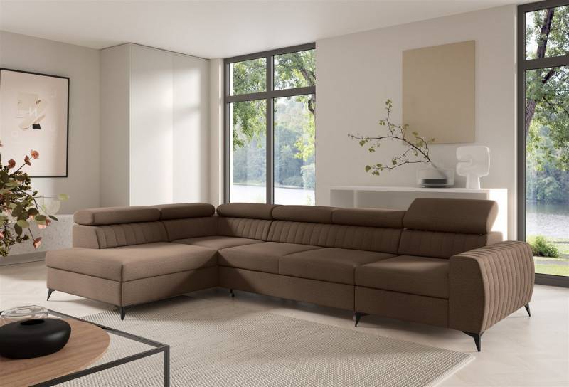 Fun Möbel Ecksofa Schlafsofa Sofa TORONTO XL Stoff Element, inkl. 2 x Bettkasten von Fun Möbel