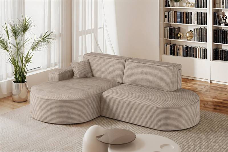 Fun Möbel Ecksofa Schlafsofa Sofa VENEDIG, Ottomane Rechts oder Links, Inkl. Bettkasten und 1 Zierkissen Fun Möbel Ecksofa Schlafsofa Sofa VENEDIG, Ottomane Rechts oder Links, Inkl. Bettkasten und 1 Zierkissen von Fun Möbel