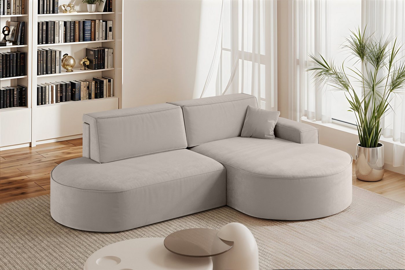 Fun Möbel Ecksofa Schlafsofa Sofa VENEDIG, Ottomane Rechts oder Links, Inkl. Bettkasten und 1 Zierkissen Fun Möbel Ecksofa Schlafsofa Sofa VENEDIG, Ottomane Rechts oder Links, Inkl. Bettkasten und 1 Zierkissen von Fun Möbel