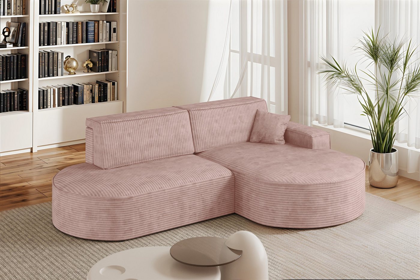 Fun Möbel Ecksofa Schlafsofa Sofa VENEDIG, Ottomane Rechts oder Links, Inkl. Bettkasten und 1 Zierkissen Fun Möbel Ecksofa Schlafsofa Sofa VENEDIG, Ottomane Rechts oder Links, Inkl. Bettkasten und 1 Zierkissen von Fun Möbel