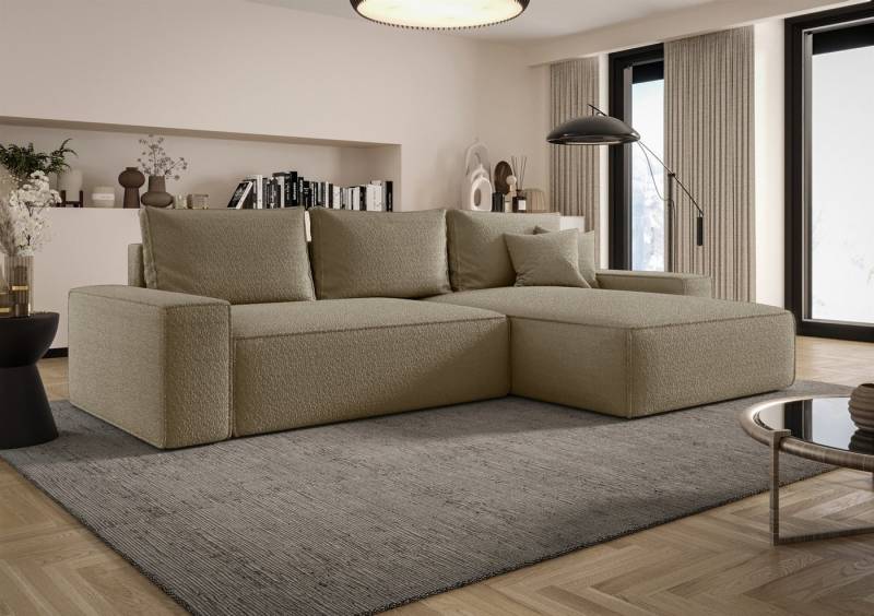 Fun Möbel Ecksofa Schlafsofa WALKEN mit Ottomane in Stoff Quelle, mit Bettkasten, Rundumbezug Fun Möbel Ecksofa Schlafsofa WALKEN mit Ottomane in Stoff Quelle, mit Bettkasten, Rundumbezug von Fun Möbel