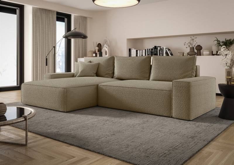 Fun Möbel Ecksofa Schlafsofa WALKEN mit Ottomane in Stoff Quelle, mit Bettkasten, Rundumbezug Fun Möbel Ecksofa Schlafsofa WALKEN mit Ottomane in Stoff Quelle, mit Bettkasten, Rundumbezug von Fun Möbel