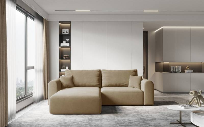 Fun Möbel Ecksofa Sofa FLAVIO in Stoff, inkl. 2 Zierkissen, inkl. Schlaffunktion mit Bettkasten Fun Möbel Ecksofa Sofa FLAVIO in Stoff, inkl. 2 Zierkissen, inkl. Schlaffunktion mit Bettkasten von Fun Möbel