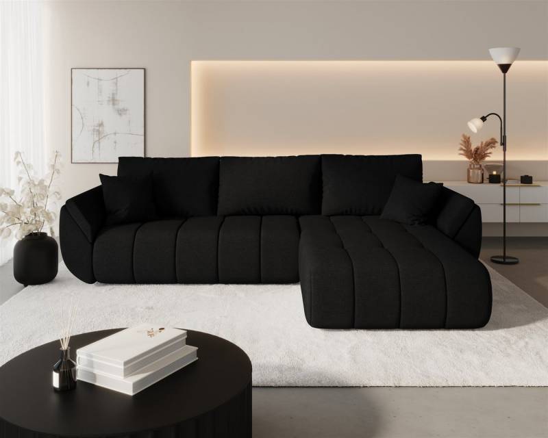Fun Möbel Ecksofa Sofa MISATO mit Schlaffunktion in Stoff, incl. Bettkasten, Rundumbezug von Fun Möbel