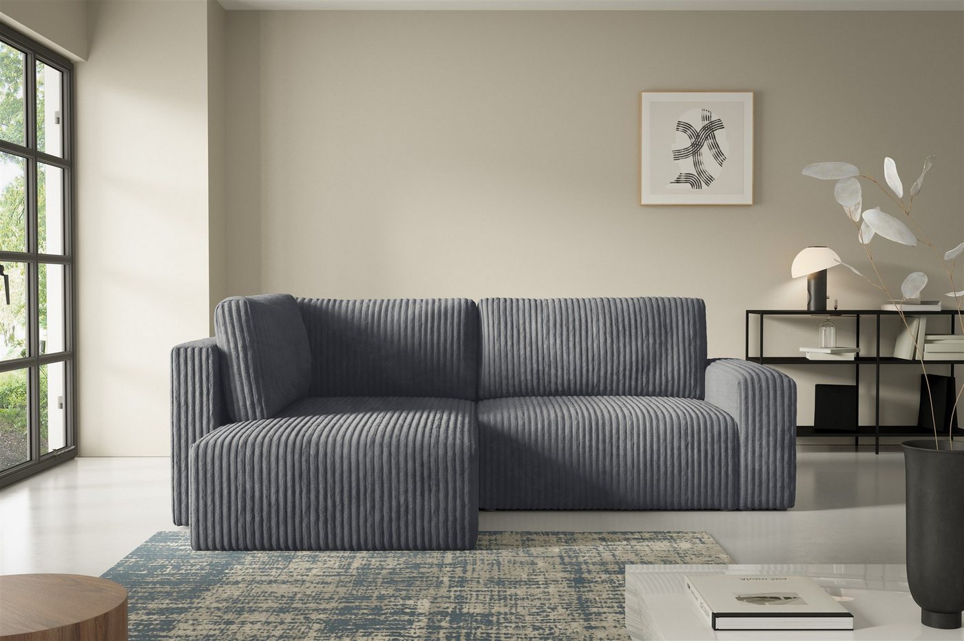 Fun Möbel Ecksofa Sofa NATALIA XL mit Schlaffunktion in Stoff Tilia, mit Bettkasten, Ottomane Links oder Rechts Fun Möbel Ecksofa Sofa NATALIA XL mit Schlaffunktion in Stoff Tilia, mit Bettkasten, Ottomane Links oder Rechts von Fun Möbel