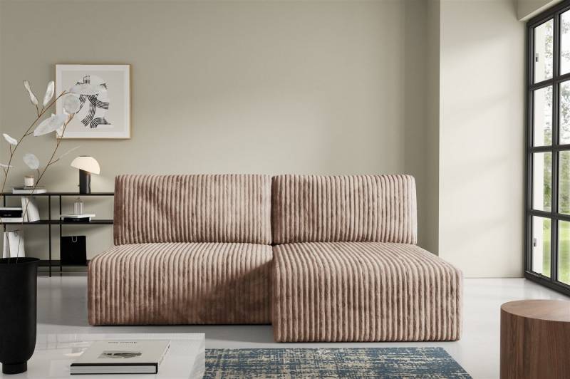 Fun Möbel Ecksofa Sofa NATALIA XS mit Schlaffunktion in Stoff Tilia, mit Bettkasten, Ottomane Links oder Rechts Fun Möbel Ecksofa Sofa NATALIA XS mit Schlaffunktion in Stoff Tilia, mit Bettkasten, Ottomane Links oder Rechts von Fun Möbel