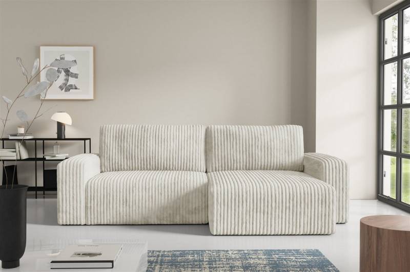 Fun Möbel Ecksofa Sofa NATALIA mit Schlaffunktion in Stoff Tilia, Rundumbezug, Ottomane Links oder Rechts Fun Möbel Ecksofa Sofa NATALIA mit Schlaffunktion in Stoff Tilia, Rundumbezug, Ottomane Links oder Rechts von Fun Möbel
