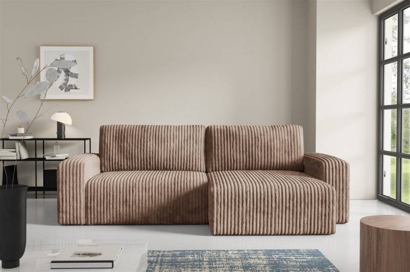 Fun Möbel Ecksofa Sofa NATALIA mit Schlaffunktion in Stoff Tilia, Rundumbezug, Ottomane Links oder Rechts Fun Möbel Ecksofa Sofa NATALIA mit Schlaffunktion in Stoff Tilia, Rundumbezug, Ottomane Links oder Rechts von Fun Möbel