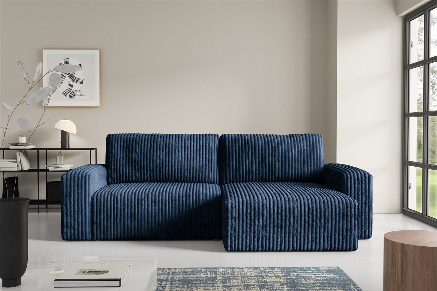 Fun Möbel Ecksofa Sofa NATALIA mit Schlaffunktion in Stoff Tilia, Rundumbezug, Ottomane Links oder Rechts Fun Möbel Ecksofa Sofa NATALIA mit Schlaffunktion in Stoff Tilia, Rundumbezug, Ottomane Links oder Rechts von Fun Möbel