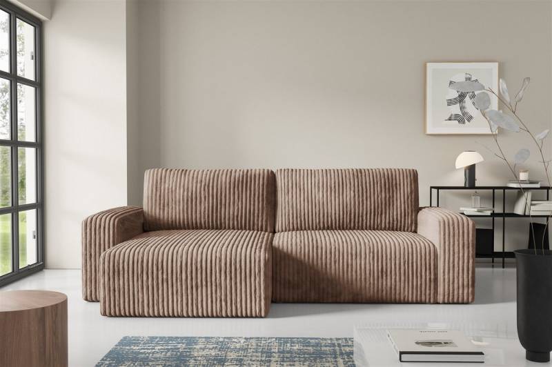 Fun Möbel Ecksofa Sofa NATALIA mit Schlaffunktion in Stoff Tilia, Rundumbezug, Ottomane Links oder Rechts Fun Möbel Ecksofa Sofa NATALIA mit Schlaffunktion in Stoff Tilia, Rundumbezug, Ottomane Links oder Rechts von Fun Möbel