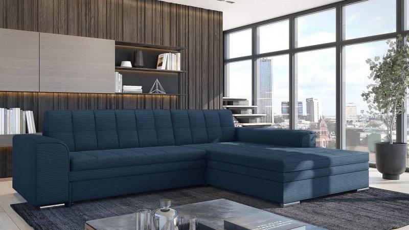 Fun Möbel Ecksofa Sofa SARRA Ottomane Links oder Rechts, in zwei verschiedenen Stoffen, inkl. Schlaffunktion, inkl. 4 Zierkissen Fun Möbel Ecksofa Sofa SARRA Ottomane Links oder Rechts, in zwei verschiedenen Stoffen, inkl. Schlaffunktion, inkl. 4 Zierkissen von Fun Möbel