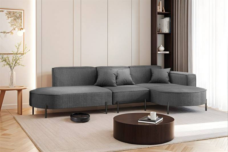 Fun Möbel Ecksofa Sofa VALENCIA mit Ottomane in Stoff Scala, Ottomane Links oder Rechts, für Saugroboter geeignet Fun Möbel Ecksofa Sofa VALENCIA mit Ottomane in Stoff Scala, Ottomane Links oder Rechts, für Saugroboter geeignet von Fun Möbel