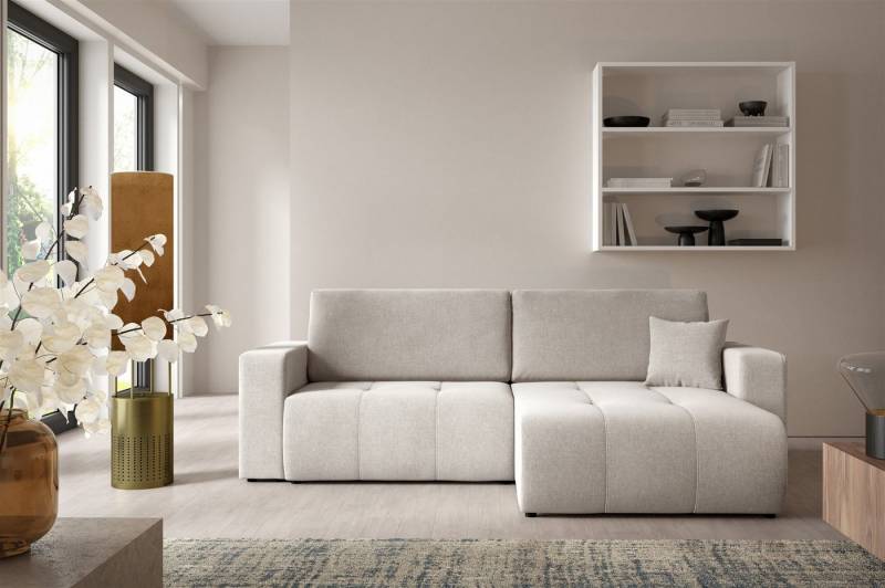 Fun Möbel Ecksofa Sofa mit Schlaffunktion AUGUSTO in Stoff Wind, Inkl. 2 Rücken und 1 Zierkissen Fun Möbel Ecksofa Sofa mit Schlaffunktion AUGUSTO in Stoff Wind, Inkl. 2 Rücken und 1 Zierkissen von Fun Möbel