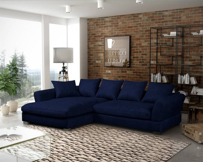 Fun Möbel Ecksofa TIZIAN in Stoff Salvador, inkl. 5 lose Rückenkissen, wahlweise mit oder ohne Polsterhocker Fun Möbel Ecksofa TIZIAN in Stoff Salvador, inkl. 5 lose Rückenkissen, wahlweise mit oder ohne Polsterhocker von Fun Möbel