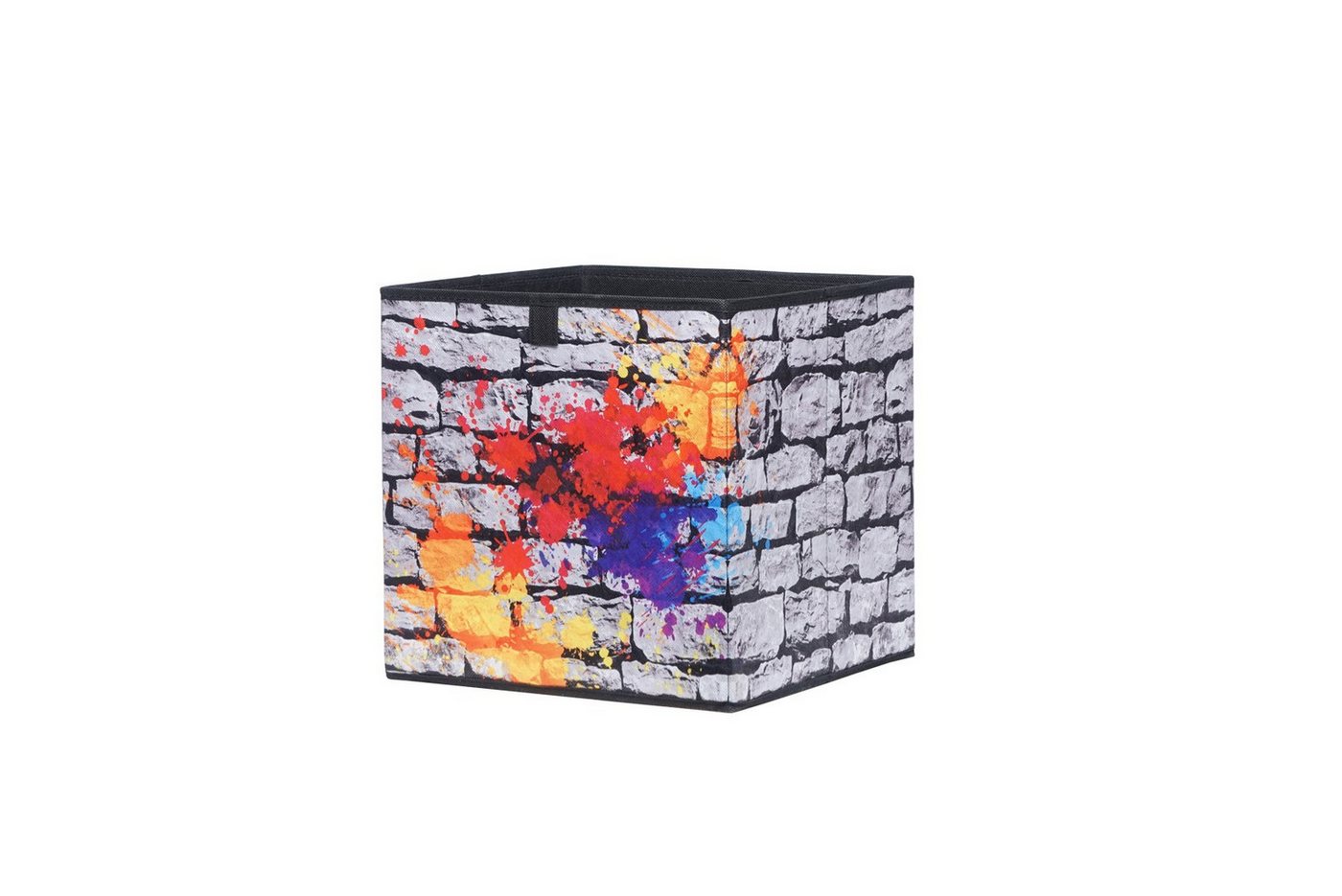 Fun Möbel Faltbox Box - Delta - 32 x 32 cm - Graffiti (1 Stück), Made in Europa von Fun Möbel
