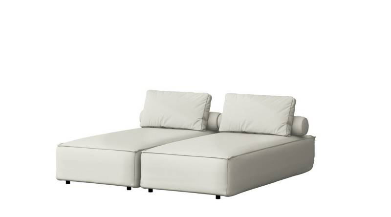 Fun Möbel Gartenliege Chaiselongue Sezlong Liege SUMMER, 2er-Set, 2 St., bestehend aus 2 Einzelliegen, inkl. 2 Rückenkissen und 2 Rollkissen von Fun Möbel