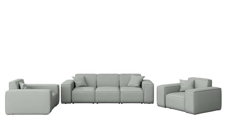 Fun Möbel Gartenlounge-Set Gartenmöbel-Set SUMMER 3-1-1, (Pflegeleichter und wetterfester Bezug, 3-tlg), inkl. 4 Zierkissen von Fun Möbel
