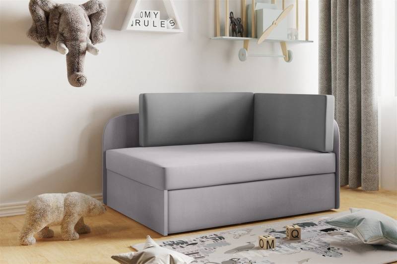 Fun Möbel Kindersofa Sofa Kindersofa Schlafsofa inkl. Bettkasten MAILO Seite Li o. Re, mit Schlaffunktion von Fun Möbel