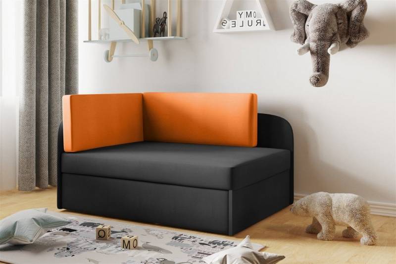 Fun Möbel Kindersofa Sofa Kindersofa Schlafsofa inkl. Bettkasten MAILO Seite Li o. Re, mit Schlaffunktion von Fun Möbel