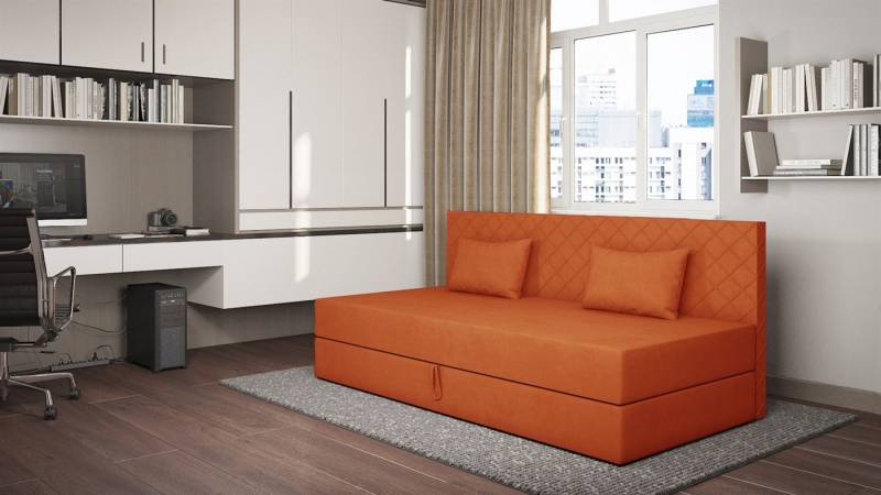 Fun Möbel Kindersofa Sofa Polsterliege SIENA in Stoff Opera Velvet, inkl. Bettkasten von Fun Möbel