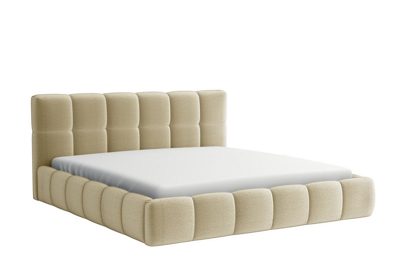 Fun Möbel Polsterbett Bett Doppelbett GIOTTO (inkl. Holzlattenrost), mit oder ohne Matratze von Fun Möbel