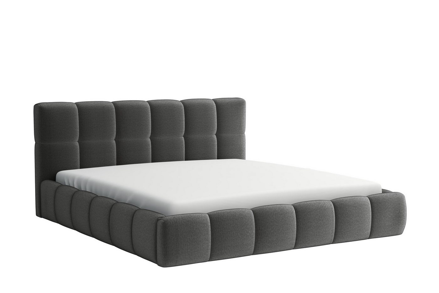 Fun Möbel Polsterbett Bett Doppelbett GIOTTO (inkl. Holzlattenrost), mit oder ohne Matratze von Fun Möbel