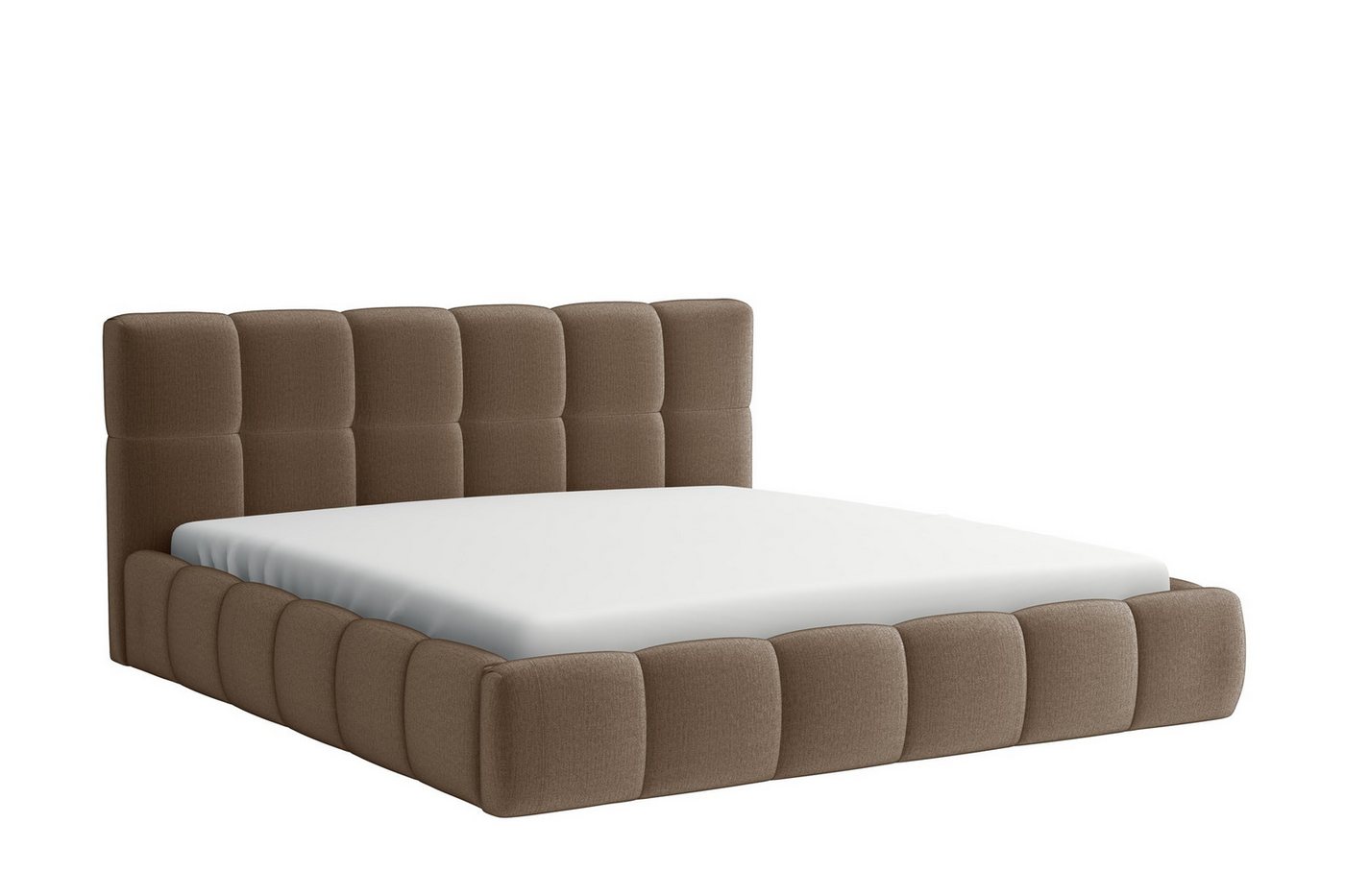 Fun Möbel Polsterbett Bett Doppelbett GIOTTO (inkl. Holzlattenrost), mit oder ohne Matratze von Fun Möbel
