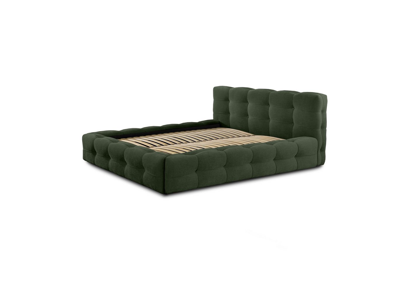 Fun Möbel Polsterbett Doppelbett AURORA in Stoff Boston (inkl. Lattenrost, mit oder ohne Matratze), inkl. Bettkasten von Fun Möbel