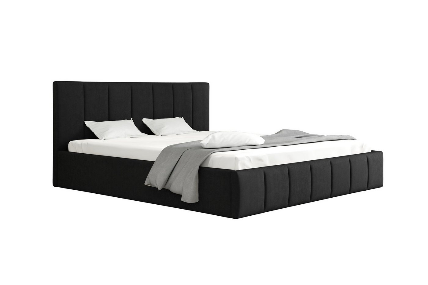 Fun Möbel Polsterbett Doppelbett DETROIT in Stoff (inkl. Bettkasten, inkl. Holzlattenrost), mit oder ohne Matratze von Fun Möbel