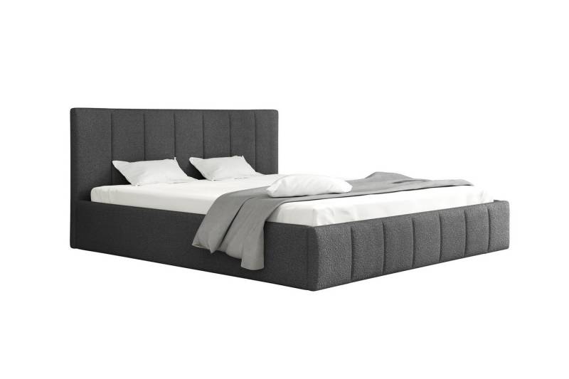 Fun Möbel Polsterbett Doppelbett DETROIT in Stoff (inkl. Bettkasten, inkl. Holzlattenrost), mit oder ohne Matratze von Fun Möbel