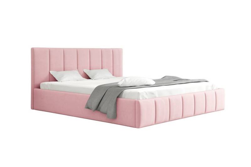 Fun Möbel Polsterbett Doppelbett DETROIT in Stoff (inkl. Bettkasten, inkl. Holzlattenrost), mit oder ohne Matratze von Fun Möbel