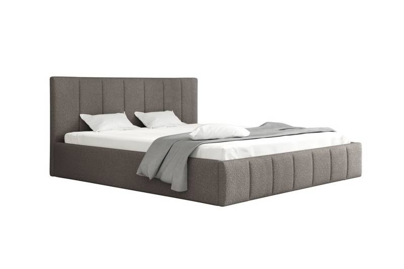 Fun Möbel Polsterbett Doppelbett DETROIT in Stoff (inkl. Bettkasten, inkl. Holzlattenrost), mit oder ohne Matratze von Fun Möbel