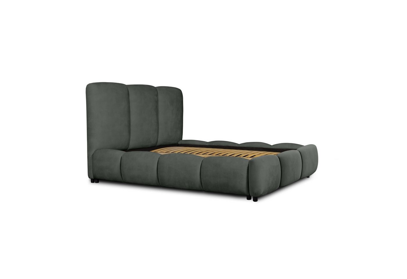 Fun Möbel Polsterbett Doppelbett Komplettset GRACIA in Stoff (inkl. Lattenrost, inkl. Bettkasten), inkl. Matratze von Fun Möbel