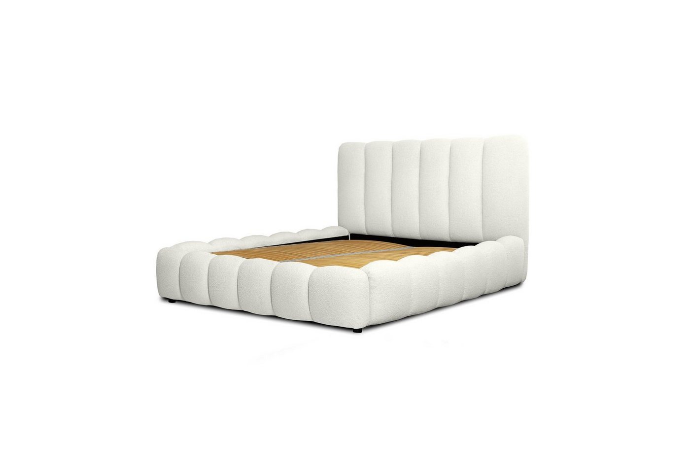 Fun Möbel Polsterbett Doppelbett Komplettset HEDA in Stoff (inkl. Lattenrost, inkl. Bettkasten), inkl. Matratze von Fun Möbel